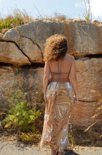 Load image into Gallery viewer, Gold Reine Wrap Skirt
