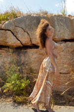 Load image into Gallery viewer, Gold Reine Wrap Skirt
