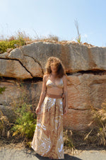 Load image into Gallery viewer, Gold Reine Wrap Skirt
