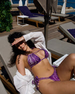 Load image into Gallery viewer, Purple Reine KAI Bikini Top
