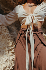 Load image into Gallery viewer, Crinkle Wrap Trousers

