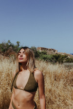 Load image into Gallery viewer, Crinkle Bikini Sage Green
