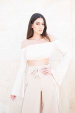Load image into Gallery viewer, Bell sleeve tie up top
