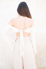 Load image into Gallery viewer, Bell sleeve tie up top
