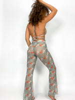 Load image into Gallery viewer, Mesh flared trousers
